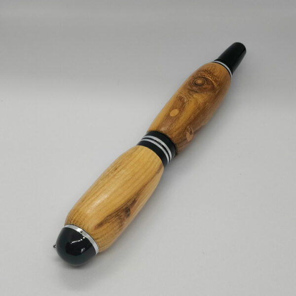 Stylo plume en bois d’ACACIA Argenté fait main par Howood