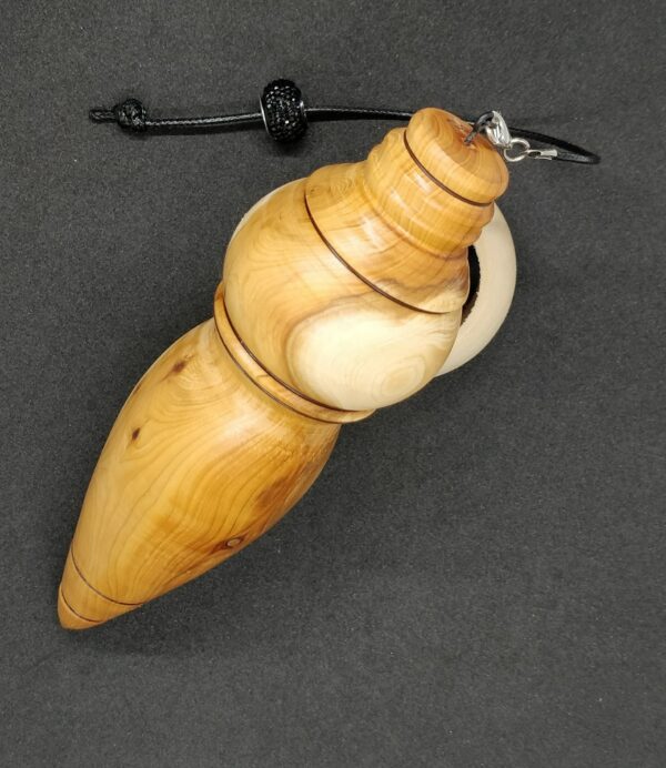 Pendule artisanal de radiesthésie en bois d'if – Image 4