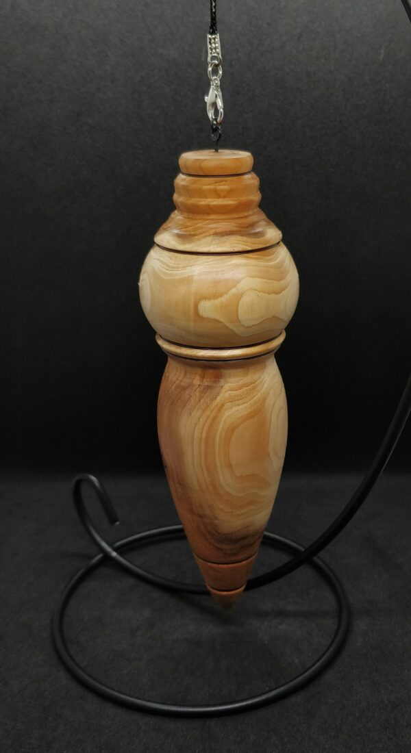 Pendule artisanal de radiesthésie en bois d'if – Image 3