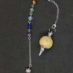 Pendule de radiesthésie Howood en bois de buis et métal fais main bois noble artisanat local en tournage sur bois à Royan pour soin et géobiologie