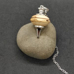 Pendule de radiesthésie Métal bois d'olivier