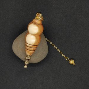 Pendule de radiesthésie bois d'if / métal