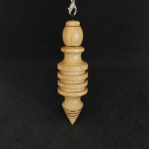 Pendule de radiesthésie OSIRIS en buis. Artisanat Howood pièce unique