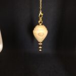 Pendule de radiesthésie artisanal en buis et métal