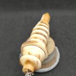 Pendule de radiesthésie artisanal, Saturne Impérial en bois d'if