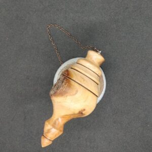Pendule artisanal de radiesthésie en Abricotier