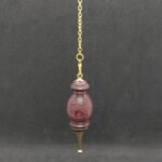 Pendule de radiesthésie artisanal bois d'amarante
